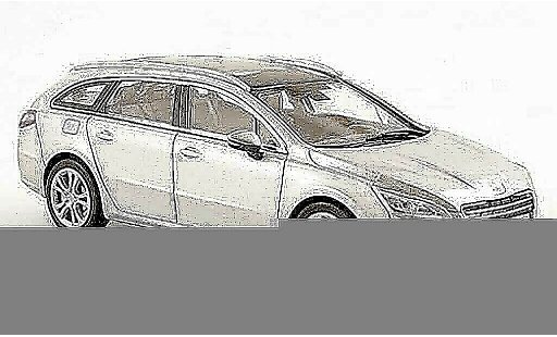 Peugeot 508 SW 1/43 Norev grau 2010 modellautos