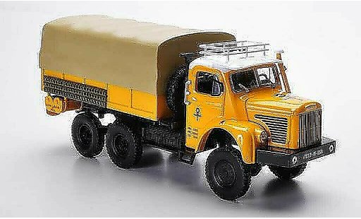 Berliet GBC camion 1/43 Norev 8 6x6 Gazelle gelb PP-LKW 1959 modellautos
