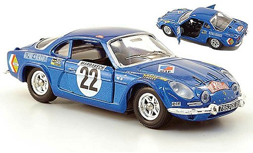 Alpine A110 rallye 1/43 Solido No.22 Rally Monte Carlo 1971 modellautos