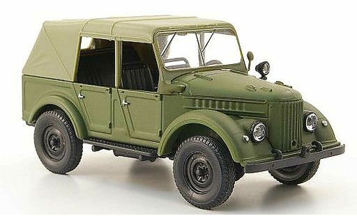 Gaz 69A Ferm&Atilde;&copy; 1/43 Nash Avtoprom oliv geschlossen modellautos