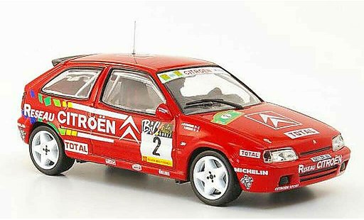 Citroen ZX Rallye 1994 1/43 Hachette 16V No.2 Reseau Rally du Rouerque modellautos