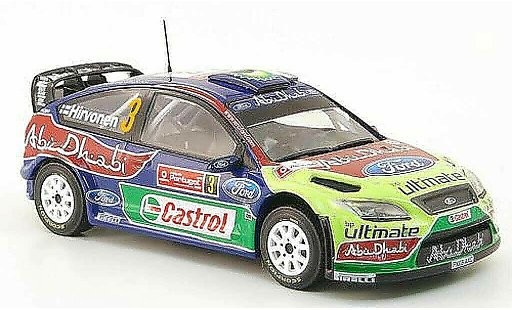 Ford Focus RS WRC 1/43 Hachette No.3 BP/Abu Dhabi Rally Portugal 2009 modellautos