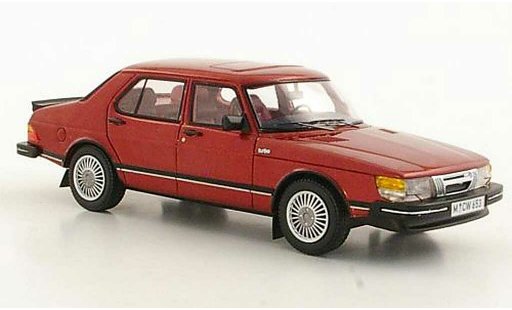 Saab 900 Turbo 1/43 Neo rot 4-portes limited edition 1981 modellautos