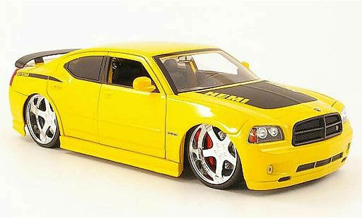Dodge Charger Daytona 1/18 Jada Toys r/t gelb/mat schwarz 2006 modellautos
