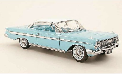 Chevrolet Impala Coupe 1/18 Sun Star 1961 Sport t&Atilde;&frac14;rkis/bianco 1961 modellautos