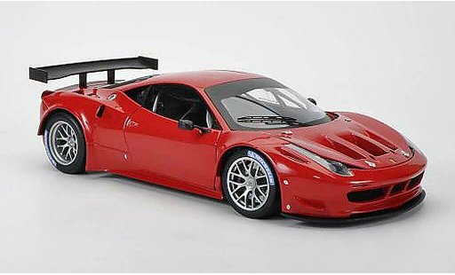 Ferrari 458 Italia GT2 1/18 Hot Wheels Elite rot Presentationsfahrzeug modellautos
