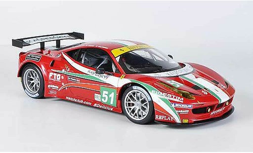 Ferrari 458 Italia GT2 1/18 Hot Wheels Elite No.51 AF Corse 24h Le Mans (Elite) 2011 Fisica/Bruni/Vilander modellautos