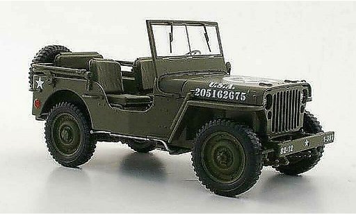 Jeep Willys Militaire 1/18 Welly U.S. Army olivgr&Atilde;&frac14;n modellautos