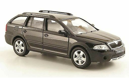 Skoda Octavia Combi 1/43 Abrex Scout schwarz modellautos