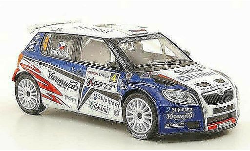 Skoda Fabia S2000 1/43 Abrex No.4 Delimax Valousek/Hruza Rally Valasska 2010 modellautos