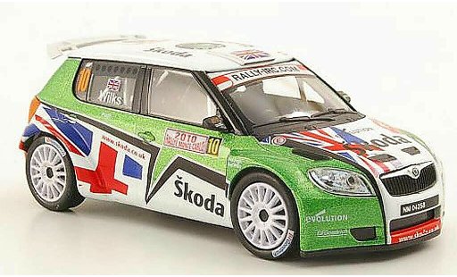 Skoda Fabia S2000 1/43 Abrex No.10 Wilks/Pugh Rally Monte Carlo 2010 modellautos