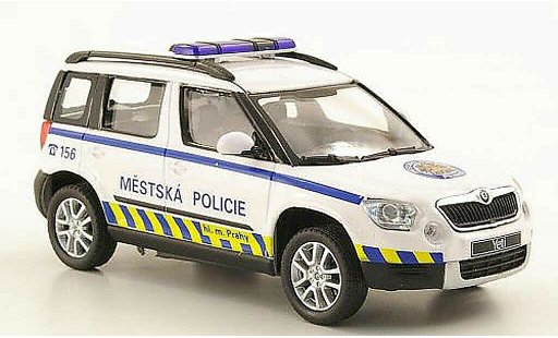 Skoda Yeti Livree Flotte 1/43 Abrex Mestska Policie Praha Polizei Prag modellautos