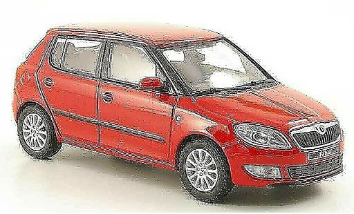 Skoda Fabia Base 1/43 Abrex rot 2010 modellautos