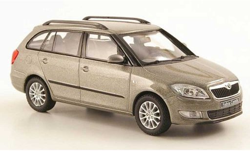 Skoda Fabia II 1/43 Abrex graubeige modellautos