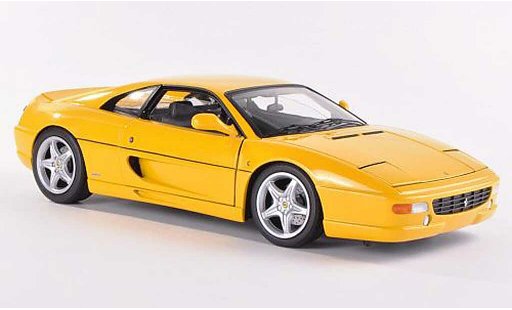 Ferrari F355 Berlinetta 1/18 Hot Wheels Elite Limousine gelb (Elite) modellautos