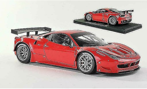 Ferrari 458 Italia GT2 1/18 Hot Wheels Elite rot Presentationsfahrzeug (Elite Special) modellautos