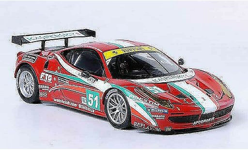 Ferrari 458 Italia GT2 1/43 Hot Wheels Elite No.51 AF Corse 24h Le Mans (Elite) 2011 modellautos