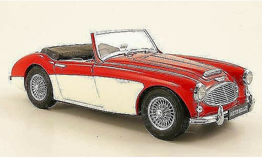 Austin Healey 3000 roadster 1/18 Kyosho MK1 rot/weiss 1959 modellautos