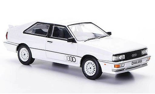 Audi Quattro coupe 1/43 Vanguards MkII weiss RHD 1987 modellautos