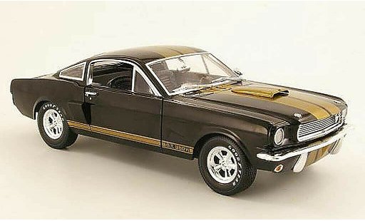 Shelby GT 350 1966 1/18 Shelby Collectibles H schwarz/or modellautos