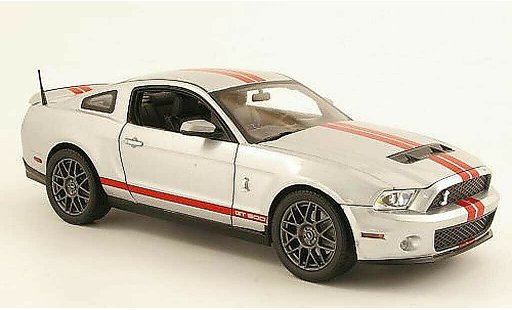 Shelby GT 500 2011 1/18 Shelby Collectibles grau metallisee/rot modellautos