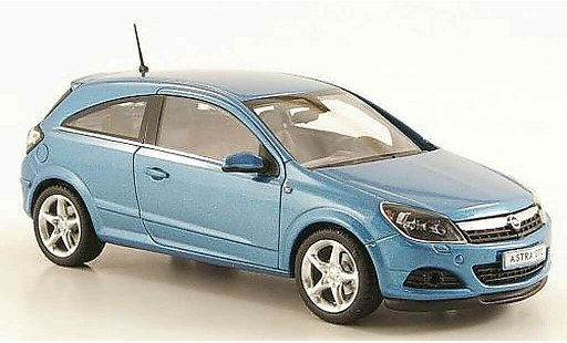 Opel Astra GTC 1/43 Minichamps H blau 3-Turer modellautos