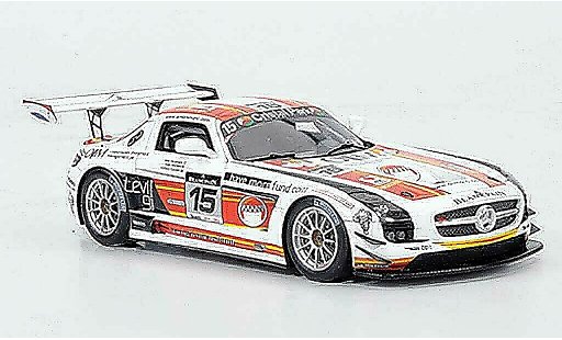 Mercedes SLS Coupe 1/43 Spark AMG No.15 OIM 24h Spa 2011 modellautos