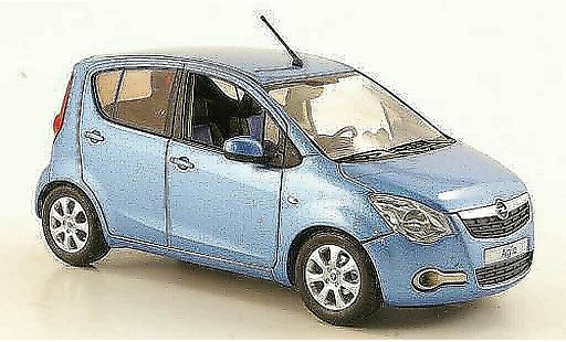 Opel Agila B 1/43 Schuco blau 2008 modellautos
