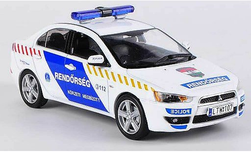 Mitsubishi Lancer Evolution X 1/43 Vitesse Hungarian Police 2009 modellautos