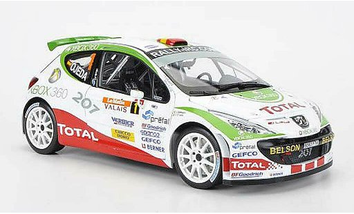 Peugeot 207 S2000 1/18 Sun Star No.1Total/XBOX 360 Rally Internatinal du Valais IRC 2007 E.G.Ojeda/J.Barrabes modellautos