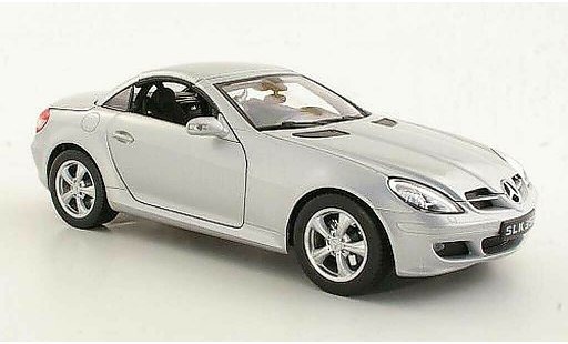 Mercedes Classe SLK Base 1/18 Welly 350 (R171) grau metallisee 2004 modellautos