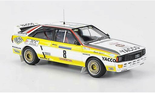 Audi Quattro coupe 1/43 Trofeu No.8 Yacco B.Darniche / A.Mahe Tour de Corse 1984 modellautos