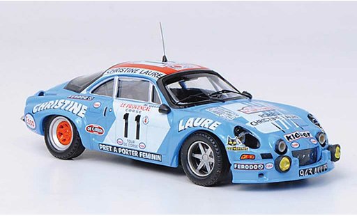 Alpine A110 rallye 1/43 Trofeu No.11 Christine Laure J.Henry / M.Gelin Tour de Corse 1975 modellautos