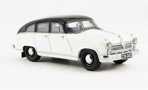 Borgward Hansa 2400 berline 1/43 Neo weiss/schwarz 1955 modellautos