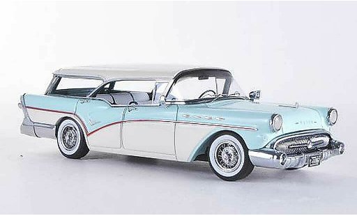 Buick Century Caballero 1/43 Neo Estate weiss/blau 1957 modellautos