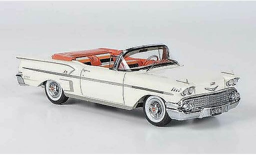 Chevrolet Bel Air Convertible 1/43 Neo 1958 Impala 2-portes Cabrio weiss modellautos