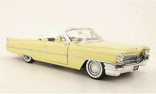 Cadillac Deville Convertible 1/18 Jada Toys Cabrio gelb 1963 modellautos