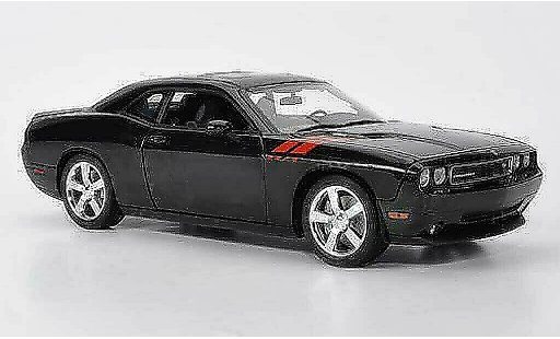 Dodge Challenger 2010 1/18 Highway 61 R/T schwarz mit roter Dekoration modellautos