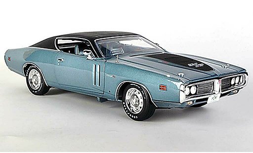 Dodge Charger 1971 1/18 Ertl R/T 426 blaugrau/mattschwarz modellautos