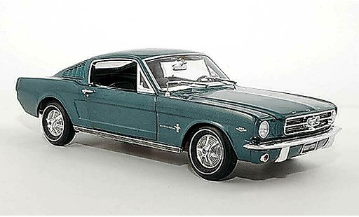 Ford Mustang Fastback 1/18 Ertl 2+2 blau modellautos