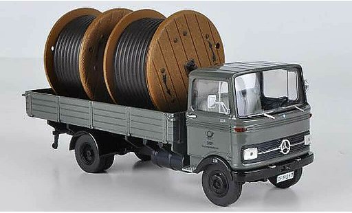 Mercedes L3500 Base 1/43 Premium ClassiXXs / Porsche Pr. m. 2 Kabeltr. DBP-Fernmeldedienst grau modellautos