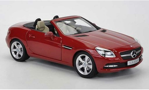 Mercedes Classe SLK Base 1/18 Minichamps rot 2011 modellautos