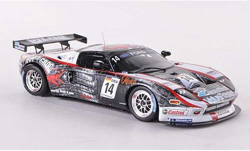 Ford GT GT3 1/43 Minichamps 3 No.14 Fischer Racing Team FIA 3 EM Brunn 2010 M.Eskelinen/C.Nygaard modellautos