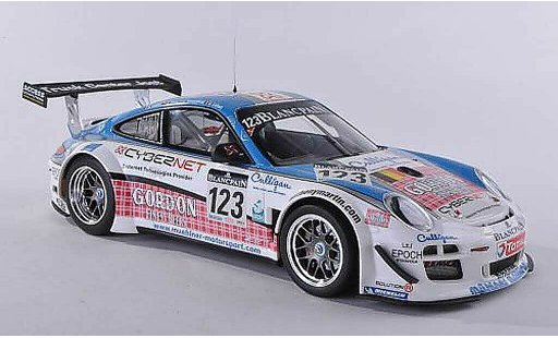 Porsche 911 GT3 1/18 Minichamps R 2011 No.123 Muhlner Motorsport 24h Spa Fumal/Thiry/Rosenblad/Lefort modellautos