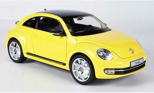 Volkswagen Beetle Base 1/18 Kyosho Coupe gelb modellautos