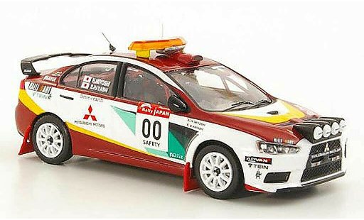 Mitsubishi Lancer Evolution X 1/43 IXO No.00 H.Miyoshi / S.Hayashi Safety Car Rally Japan 2008 modellautos