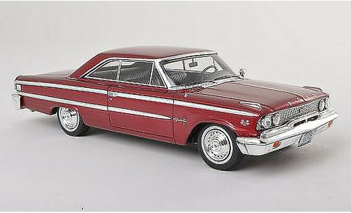 Ford Galaxy 500 1/43 Spark schwarz-rot 1963 modellautos