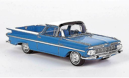 Chevrolet El Camino SS 1/43 Spark blau/weiss 1959 modellautos