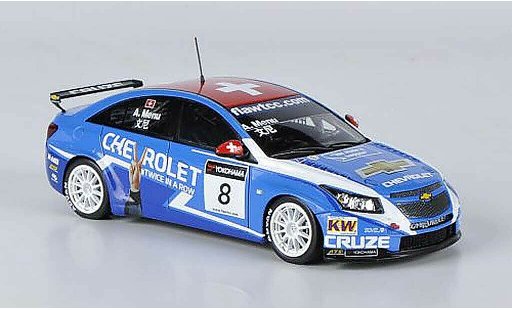 Chevrolet Cruze course 1/43 Spark 2011 1.6T No.8 A.Menu WTCC GP Macau modellautos