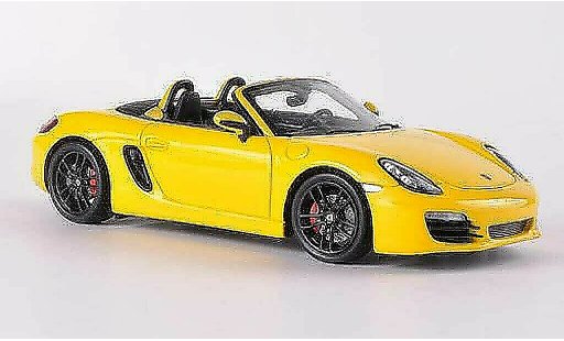 Porsche 718 S 1/43 Spark (981) gelb 2012 modellautos